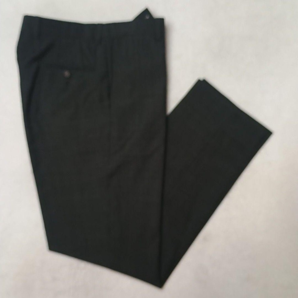 Ted Baker Pants Men 32x32 Gray Jarrett Slim Wool Flat Front Tapered Dress Slacks